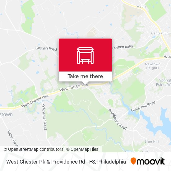 West Chester Pk & Providence Rd - FS map
