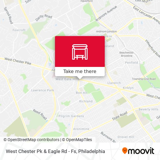 Mapa de West Chester Pk & Eagle Rd - Fs
