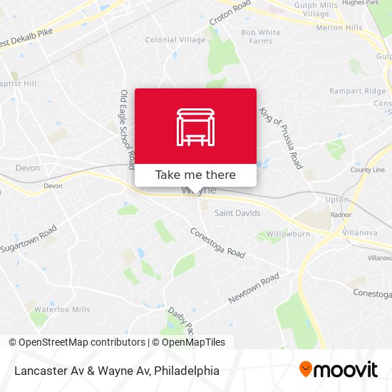 Lancaster Av & Wayne Av map