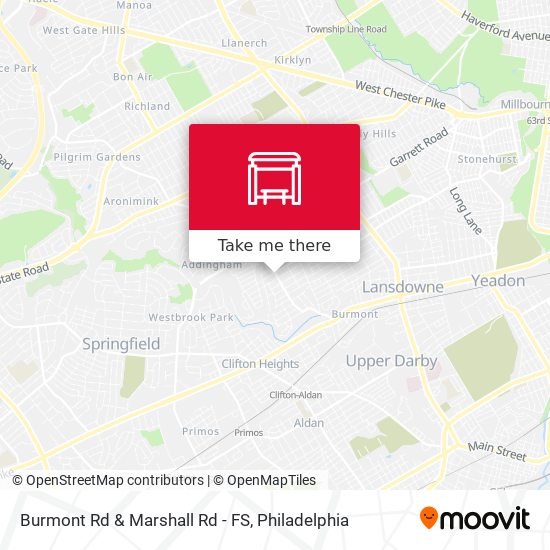 Burmont Rd & Marshall Rd - FS map