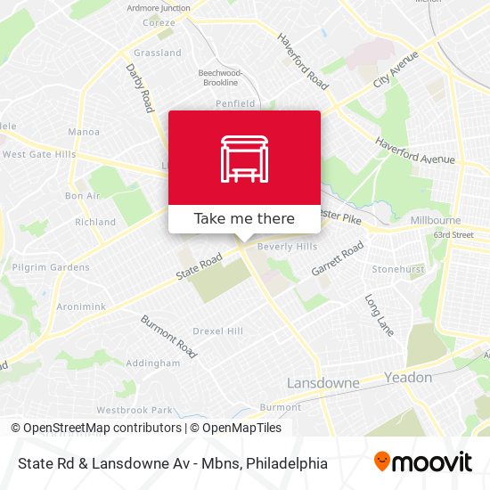 Mapa de State Rd & Lansdowne Av - Mbns