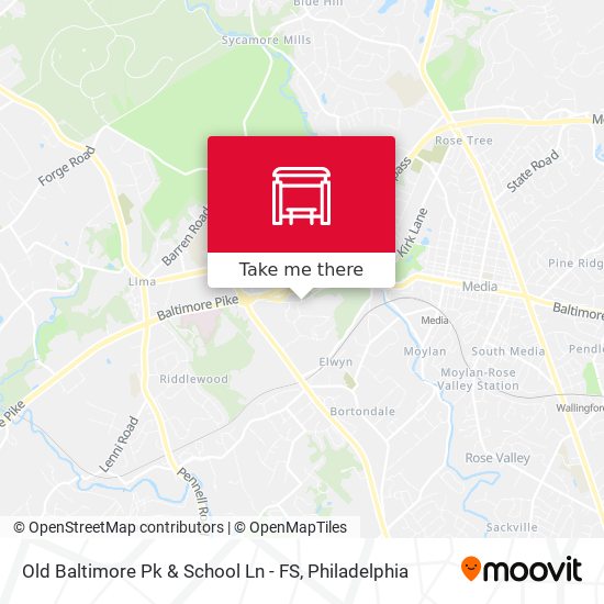Old Baltimore Pk & School Ln - FS map