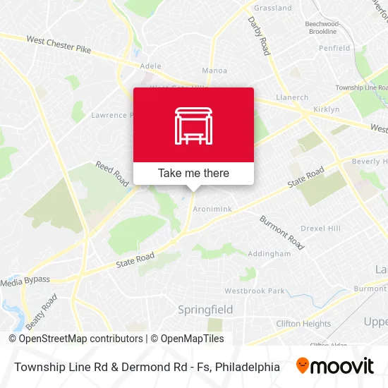 Township Line Rd & Dermond Rd - Fs map