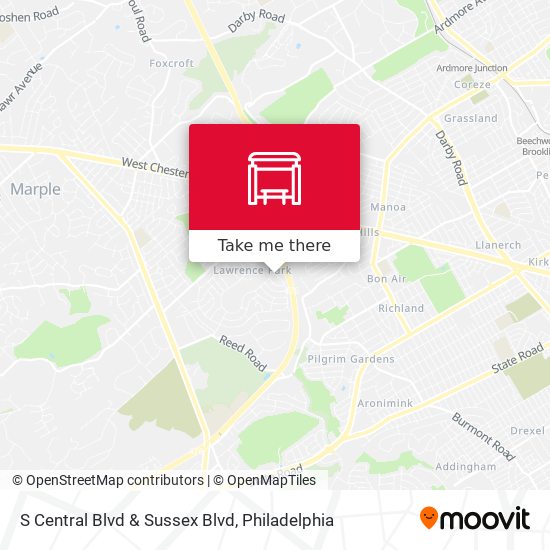 S Central Blvd & Sussex Blvd map