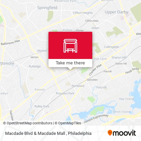 Mapa de Macdade Blvd & Macdade Mall