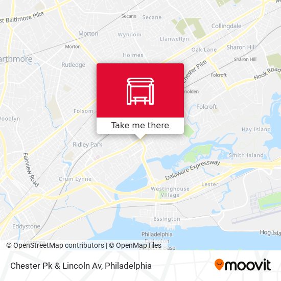 Chester Pk & Lincoln Av map