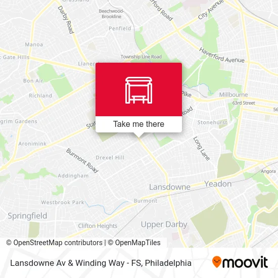 Lansdowne Av & Winding Way - FS map