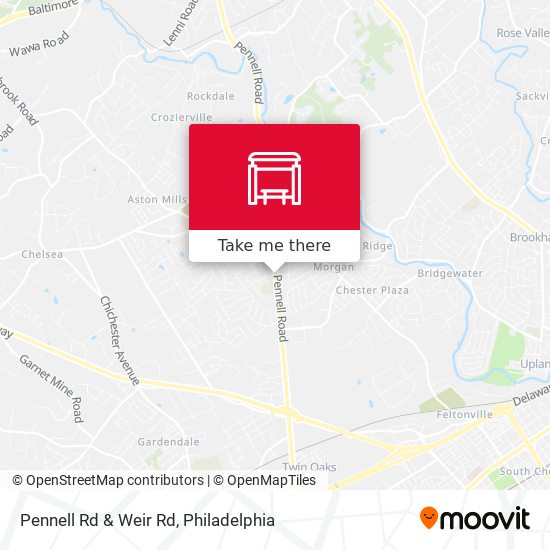 Pennell Rd & Weir Rd map