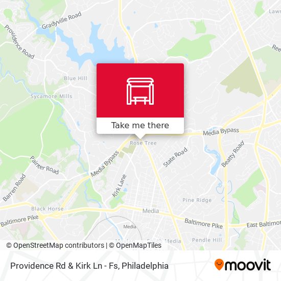 Providence Rd & Kirk Ln - Fs map