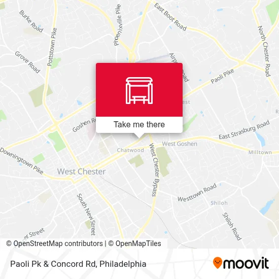 Paoli Pk & Concord Rd map