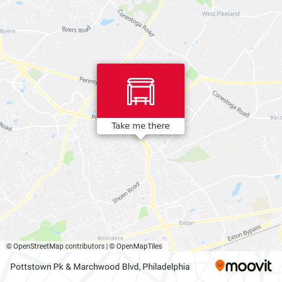 Pottstown Pk & Marchwood Blvd map