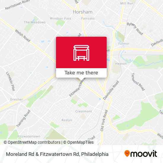 Moreland Rd & Fitzwatertown Rd map