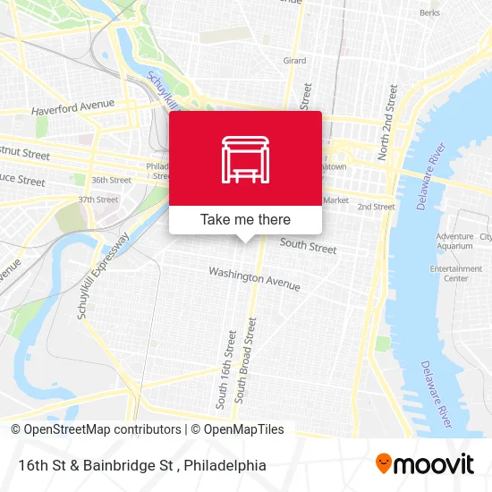 16th St & Bainbridge St map