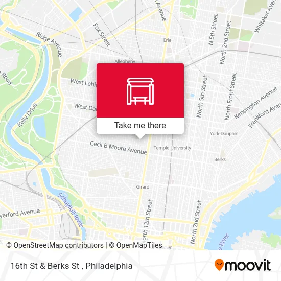 16th St & Berks St map