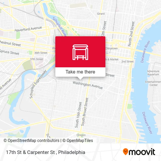 17th St & Carpenter St map