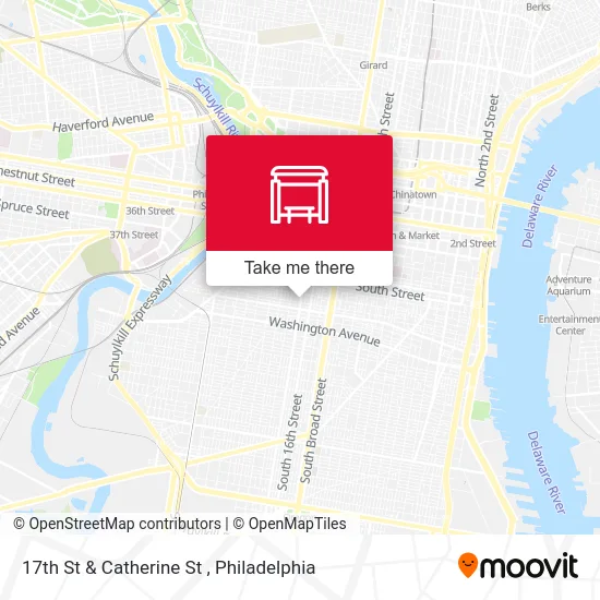 17th St & Catherine St map