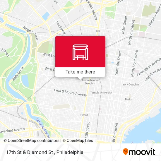 17th St & Diamond St map