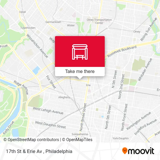 17th St & Erie Av map