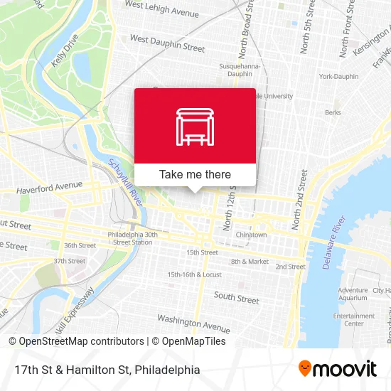 17th St & Hamilton St map