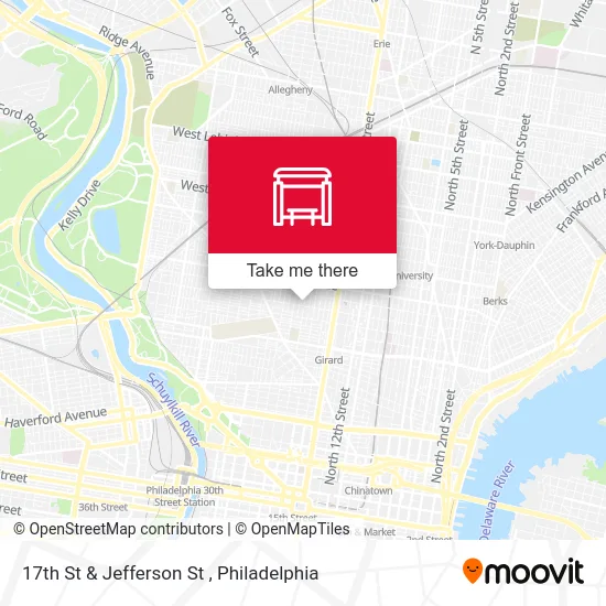 17th St & Jefferson St map