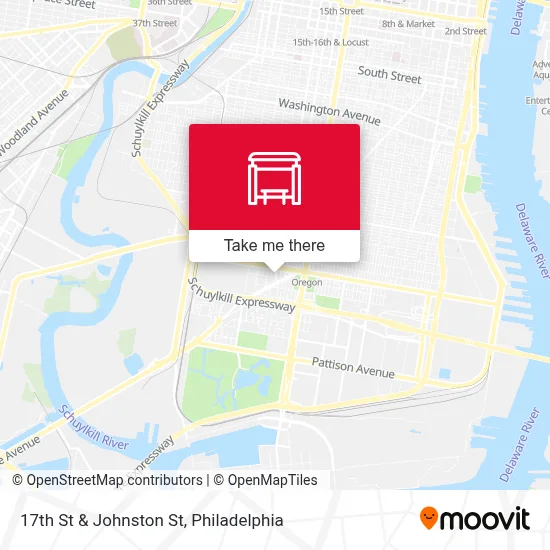 17th St & Johnston St map