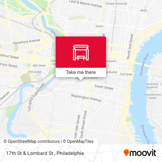 17th St & Lombard St map