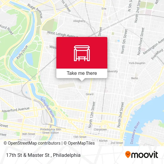 17th St & Master St map