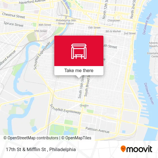 17th St & Mifflin St map