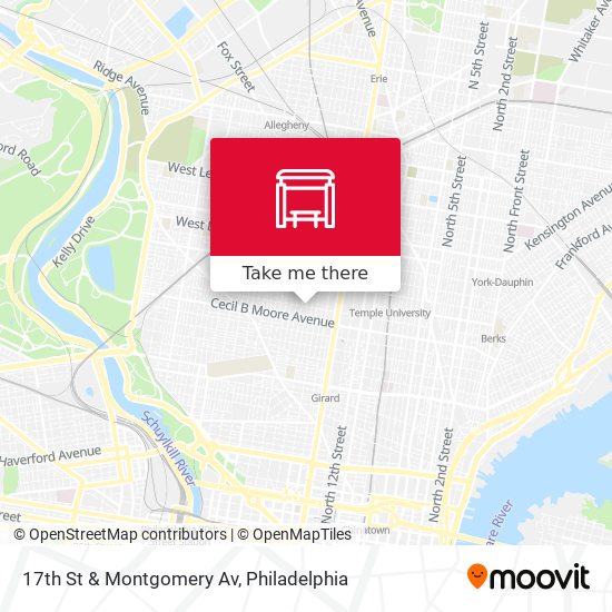 Mapa de 17th St & Montgomery Av