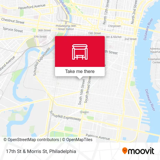 17th St & Morris St map