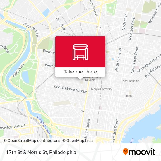17th St & Norris St map