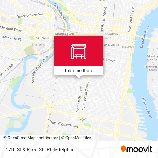 17th St & Reed St map