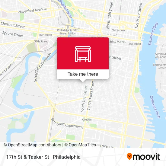 17th St & Tasker St map