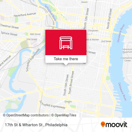 17th St & Wharton St map