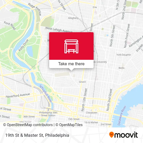 19th St & Master St map