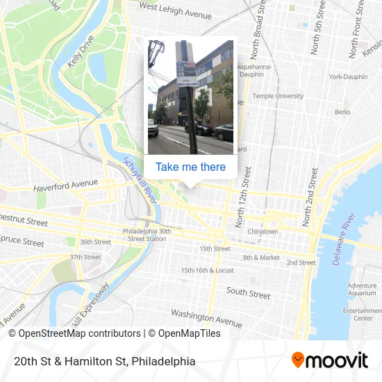 20th St & Hamilton St map