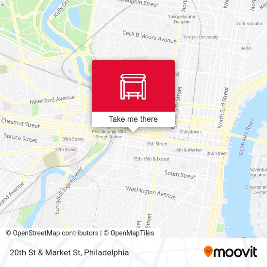 20th St & Market St map