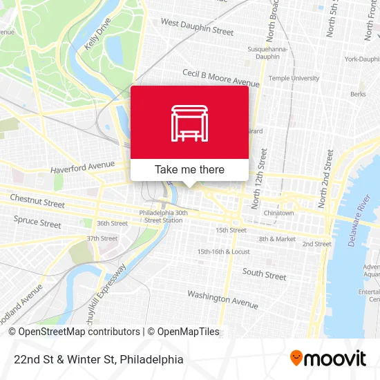 22nd St & Winter St map
