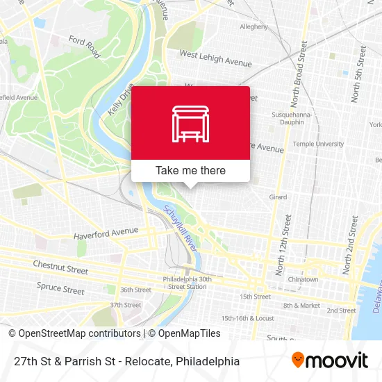 27th St & Parrish St - Relocate map