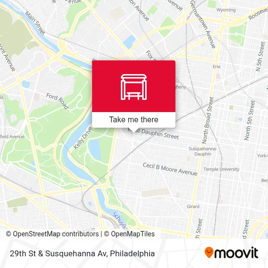 29th St & Susquehanna Av map