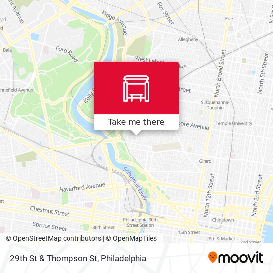 29th St & Thompson St map