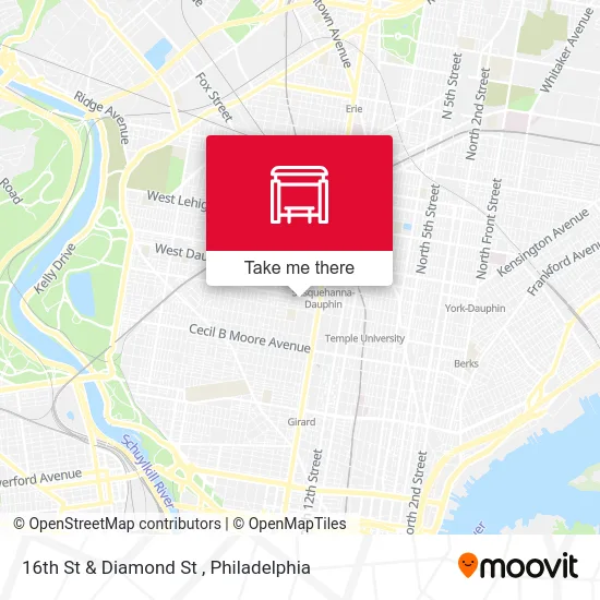 16th St & Diamond St map