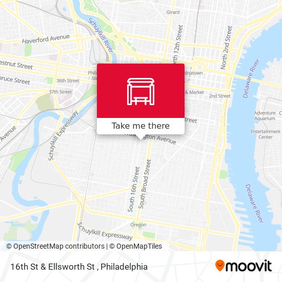 16th St & Ellsworth St map