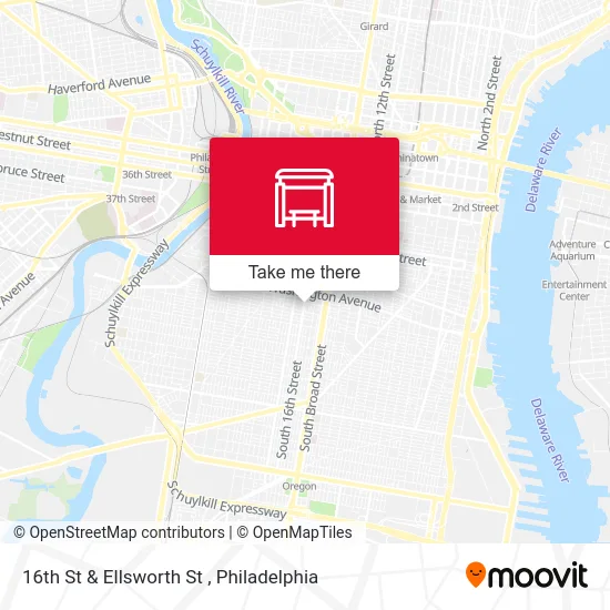 16th St & Ellsworth St map