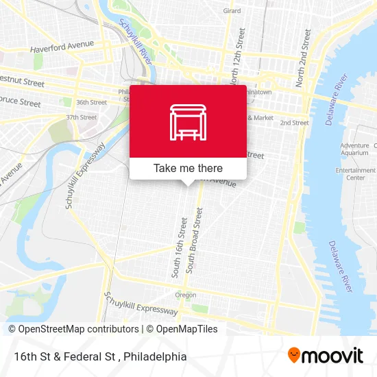 16th St & Federal St map