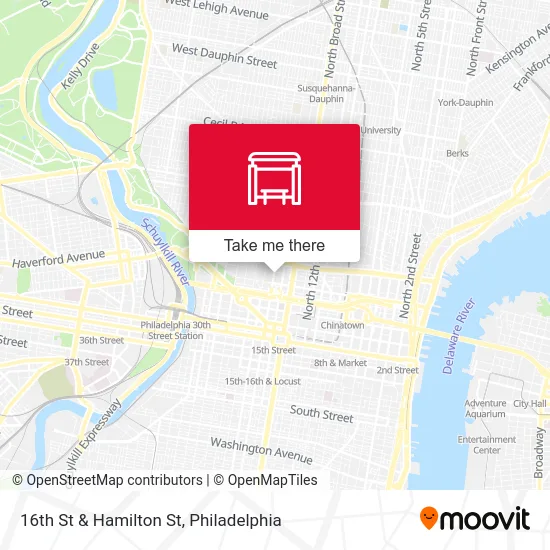 16th St & Hamilton St map