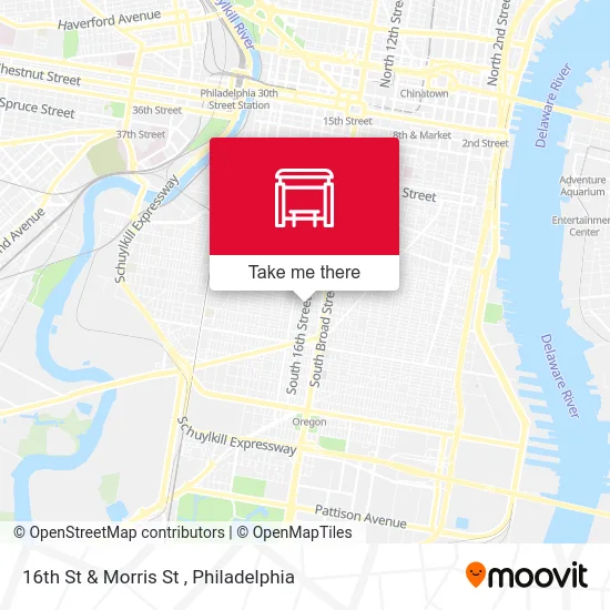16th St & Morris St map