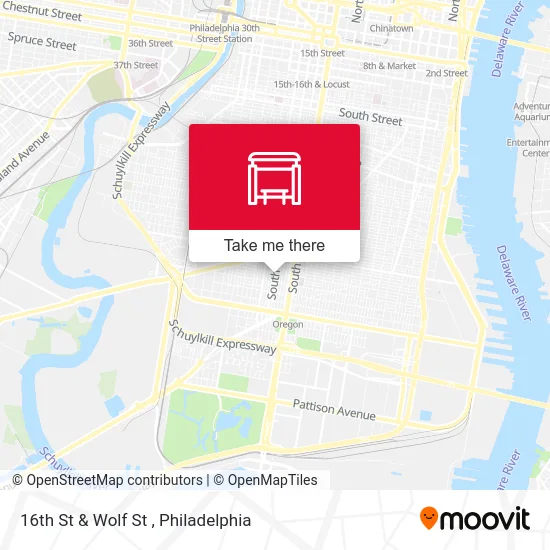 16th St & Wolf St map