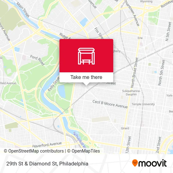 29th St & Diamond St map