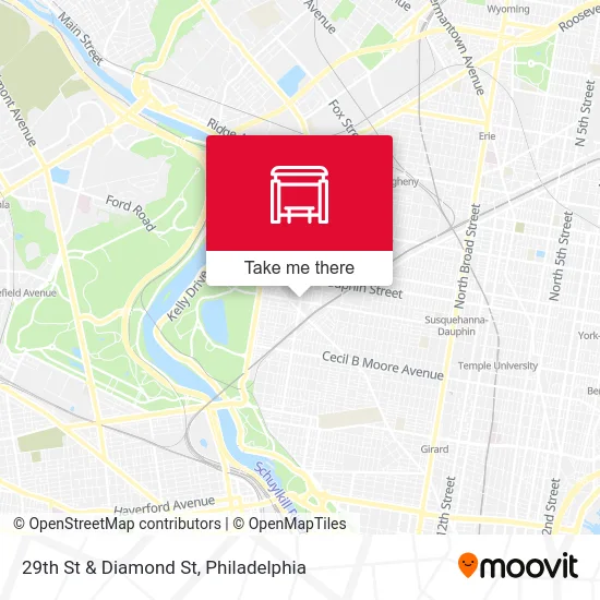 29th St & Diamond St map